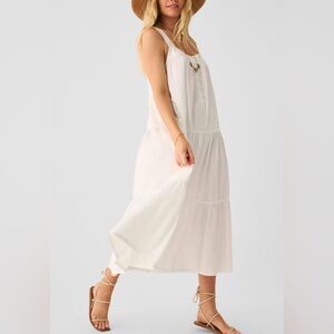 Faherty Marina Seersucker Dress White Size Small